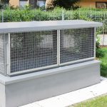 Tiefgaragenlüftung im Garten